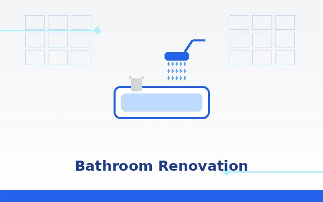 Professional plumber performing bathroom renovation plumbing service in a residential home