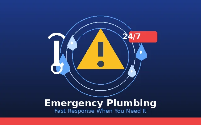 Professional plumber performing emergency plumbing service in a residential home