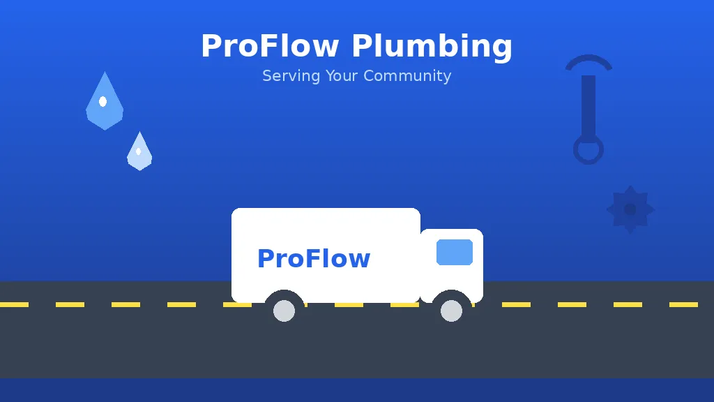 White ProFlow Plumbing branded service van fully stocked with tools and equipment